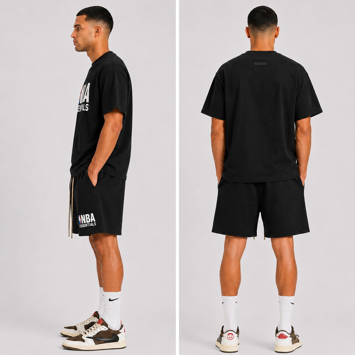 NBA Black White Blue Summer Set