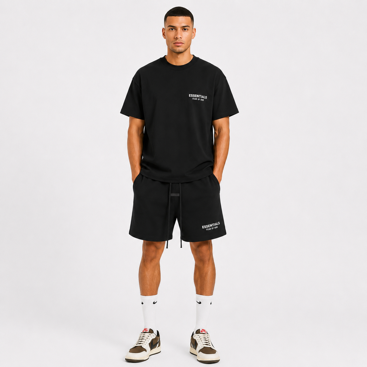 Jet Black White Summer Set